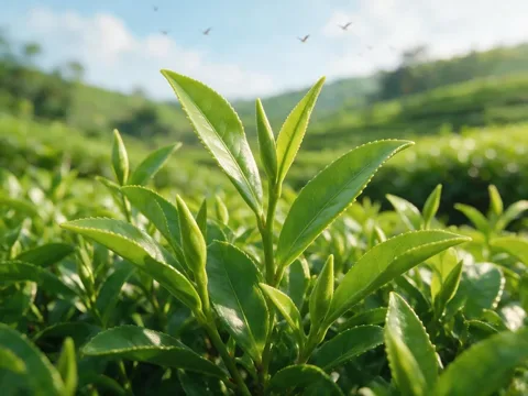Green tea leaves, SodaPeak ingredient for metabolism and clean energy